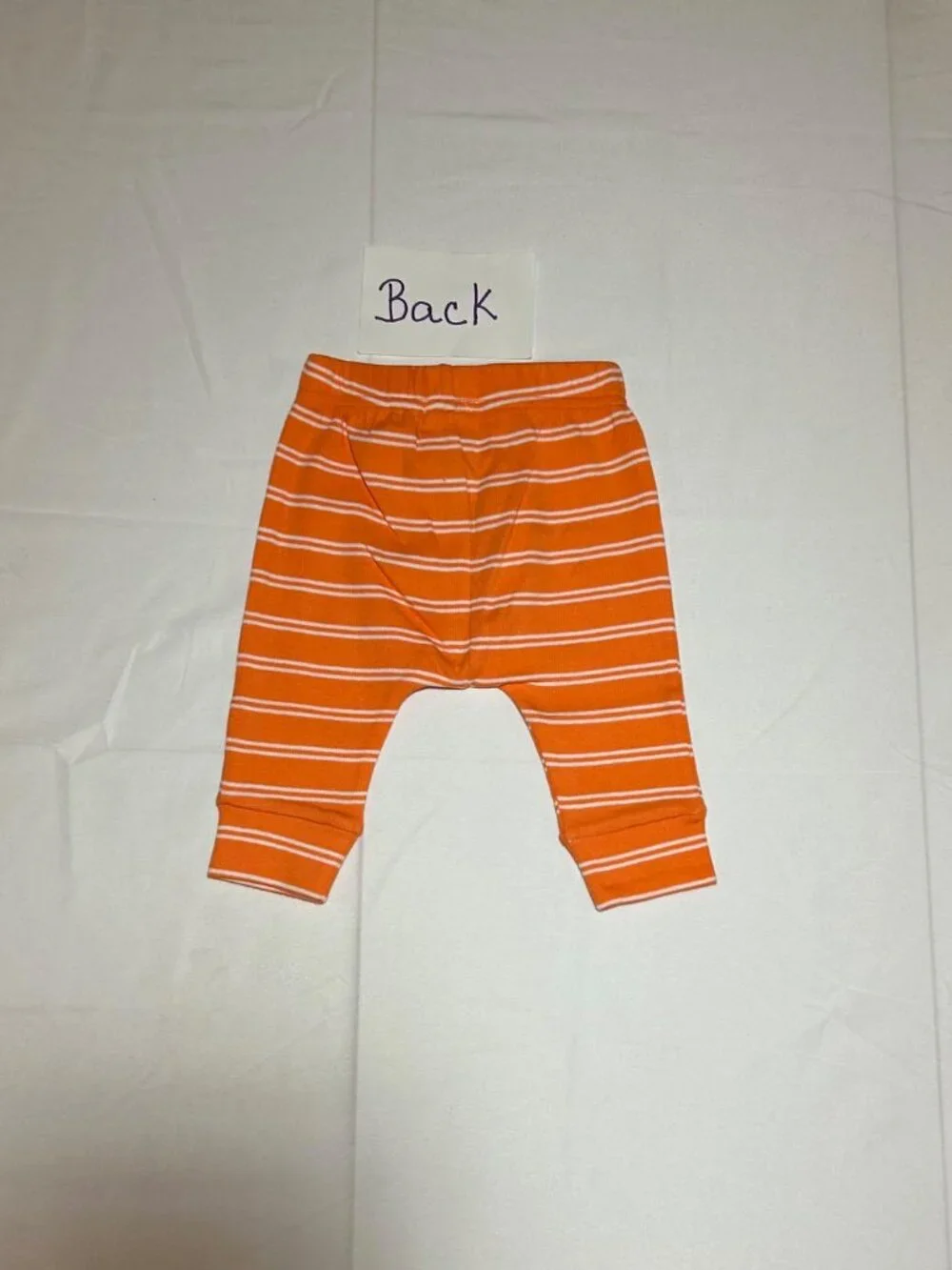 Carter's Unisex 2 Pc Little Monster Orange White Stripe Halloween Outfit NWT